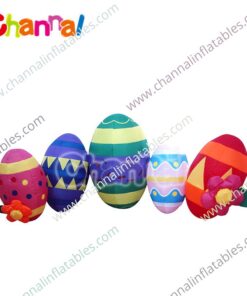 Inflatable easter egg row