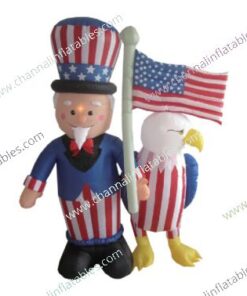 inflatable American with eagle