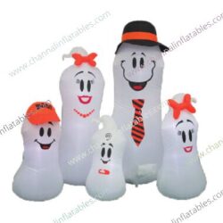lovely inflatable ghost family