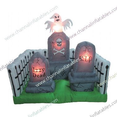 inflatable graveyard ghost