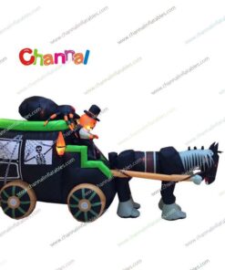 inflatable Halloween stagecoach