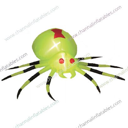 yellow inflatable spider