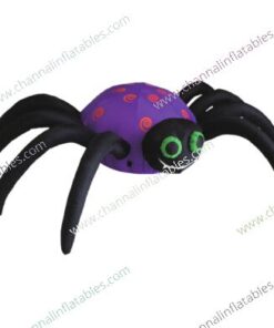 purple black inflatable spider for halloween