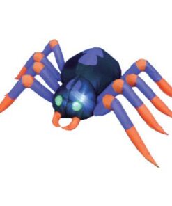 purple orange inflatable spider decoration