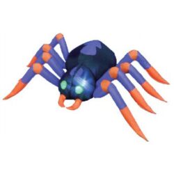 purple orange inflatable spider decoration