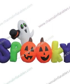 inflatable spooky Halloween sign