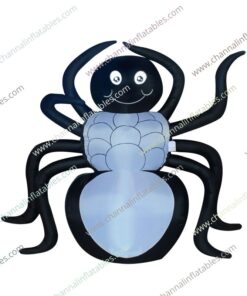 black white inflatable Halloween spider decoration