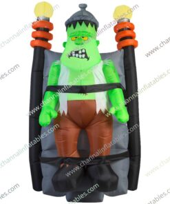 inflatable Frankenstein in lab