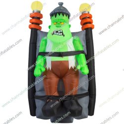 inflatable Frankenstein in lab