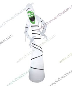 inflatable green face mummy