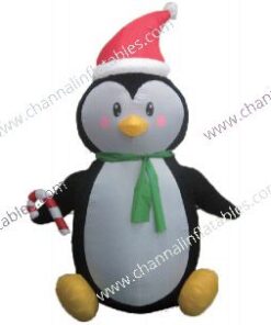 inflatable sitting penguin