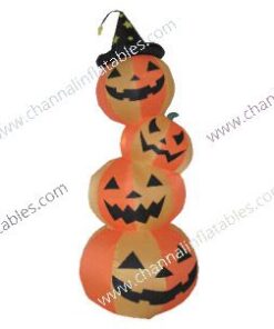 inflatable pumpkin stack four