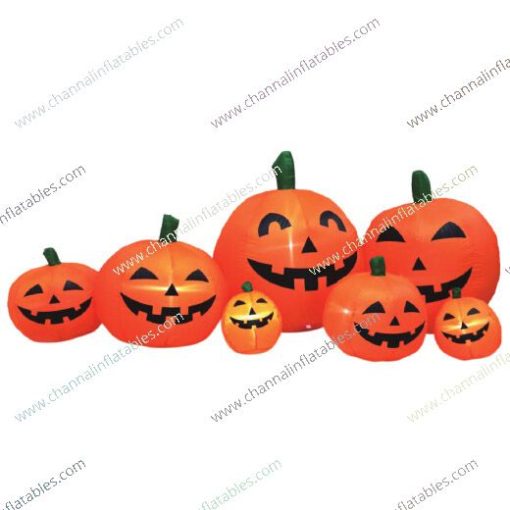 inflatable pumpkin family