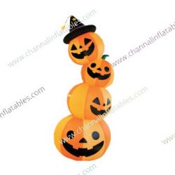 inflatable pumpkin stack with 4 pumpkins