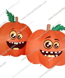 cute inflatable pumpkin duo