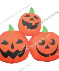 inflatable pumpkin trio stack
