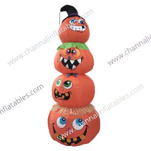inflatable four pumpkin characters