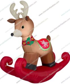 inflatable rocking reindeer
