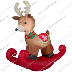 inflatable rocking reindeer