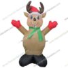 inflatable reindeer with red mitten