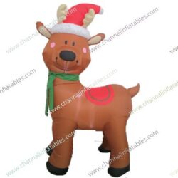 inflatable standing reindeer