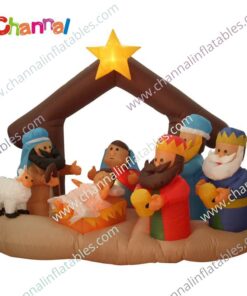 inflatable nativity scene