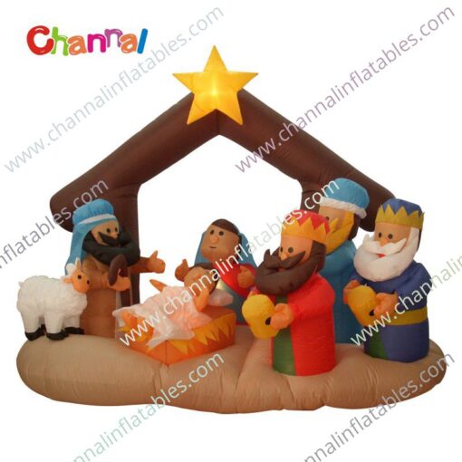 inflatable nativity scene