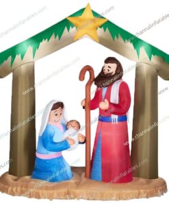 inflatable holy family nativity scene