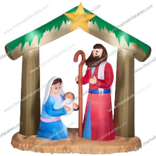 inflatable holy family nativity scene