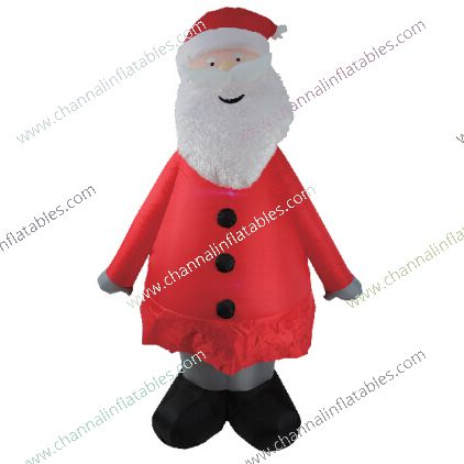 inflatable Santa with red coat