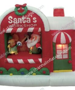 inflatable Santa's workshop