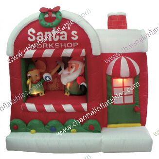inflatable Santa's workshop
