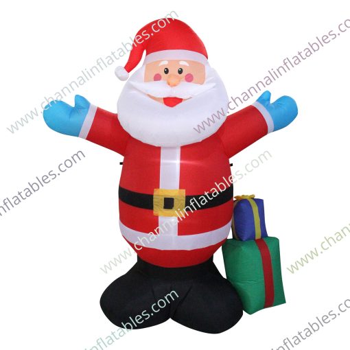inflatable Santa with gift boxes