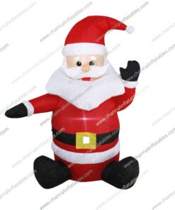 inflatable sitting Santa