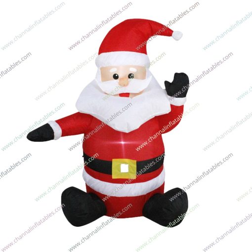 inflatable sitting Santa