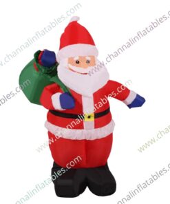 inflatable santa claus carrying gift box