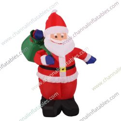 inflatable santa claus carrying gift box