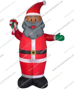 inflatable African American Santa