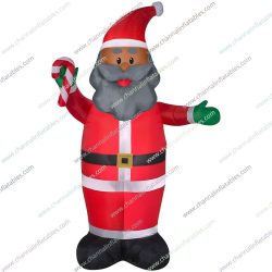inflatable African American Santa