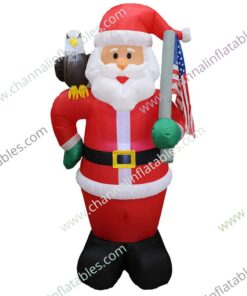 inflatable Patriotic Santa