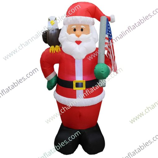 inflatable Patriotic Santa