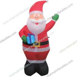 inflatable Santa with present