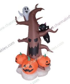 inflatable tree with pumpkins