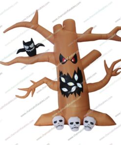 inflatable creepy halloween tree decoration with multiple eyes