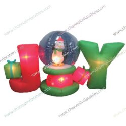 inflatable penguin snow globe joy sing