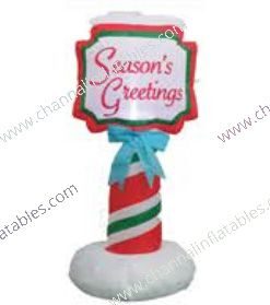 inflatable season's greeting sign