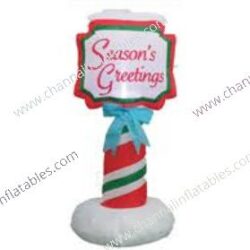 inflatable season's greeting sign