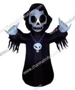 inflatable skeleton with cloak