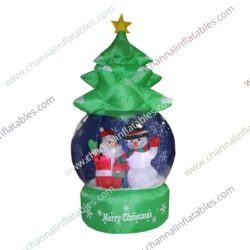 inflatable Christmas tree snow globe decoration