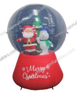 inflatable Merry Christmas snow globe decoration